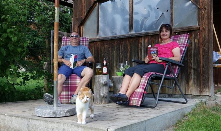 Feriengäste beim Entspannen