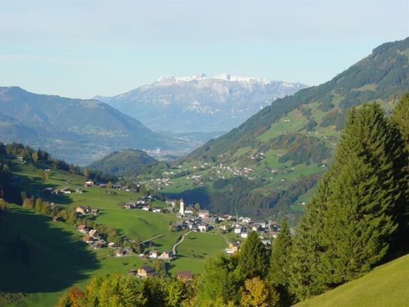 Raggal mit Säntis im Hintergrund