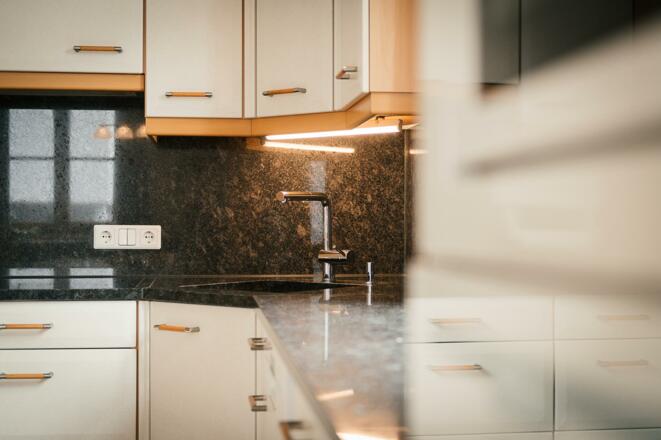 Küche in der Ferienwohnung