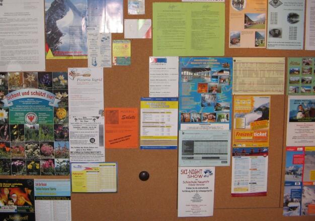 Informationstafel - auf 3 m² alles Wissenwerte!