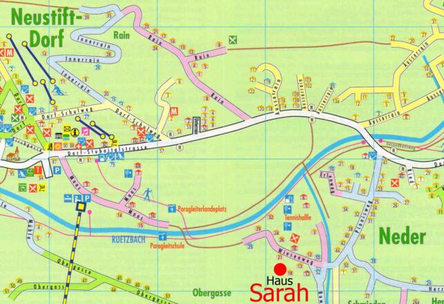 Haus Sarah - Lageplan