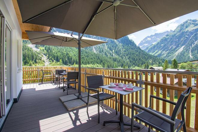 Balkon des Frühstücksraum