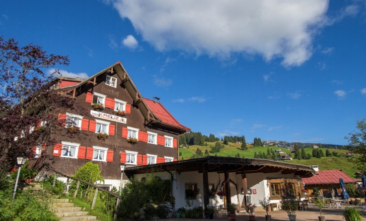Kleinwalsertal Hirschegg Gasthof Hausansicht