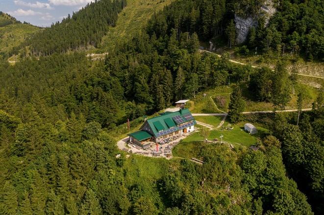 Ennserhütte von oben
