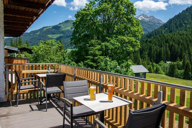 Balkon des Frühstücksraums