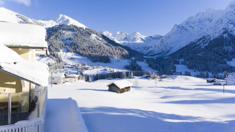 Haus Winter Ausblick