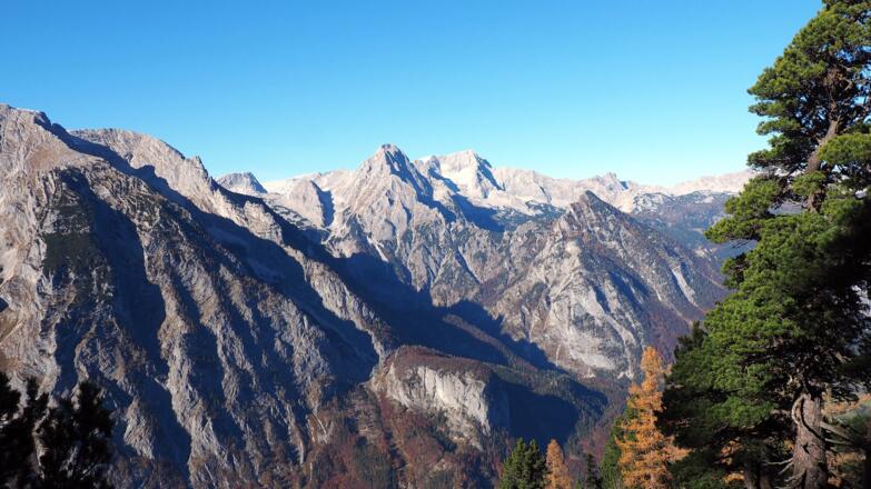 Spitzmauer,  Priel und Ostrawitz beim Abstieg um 1650m