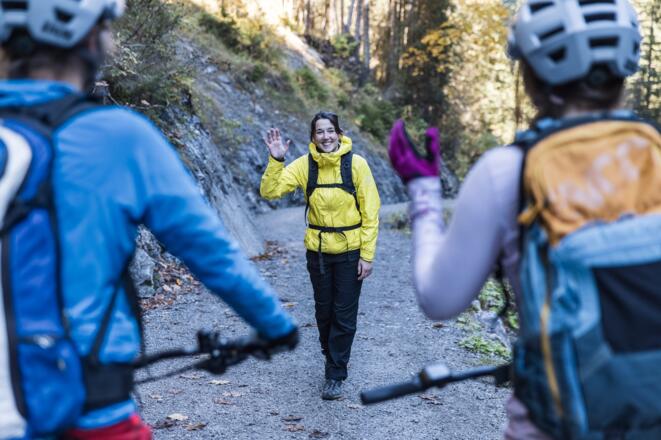 Bike & Wanderer Rücksicht