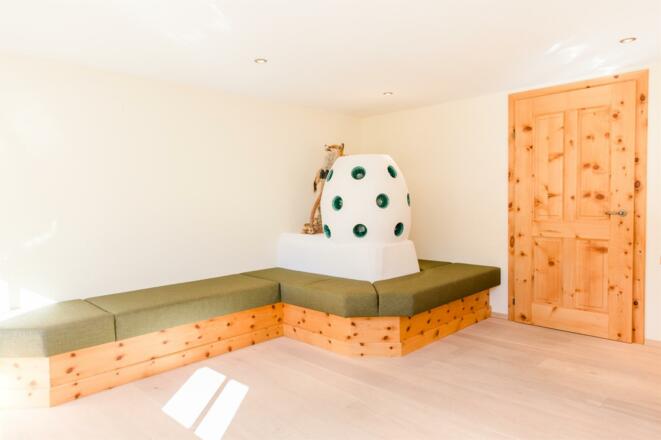 bedroom with Tyrolian oven