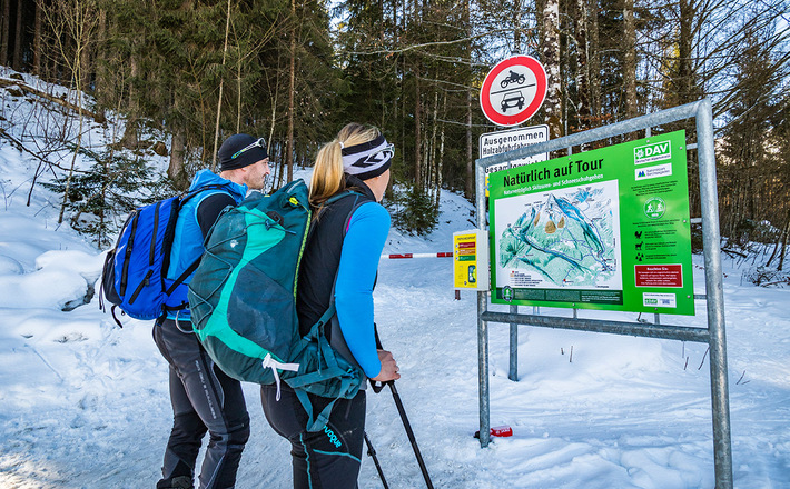 Natürlich auf Tour: Start am Parkplatz Hammerstiel