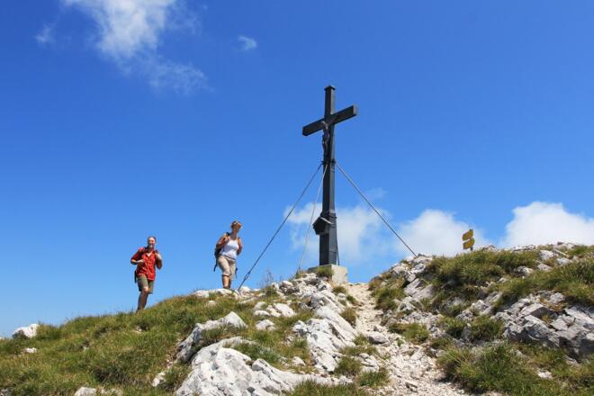 Bis zum Gipfel des Gamsknogel in Inzell
