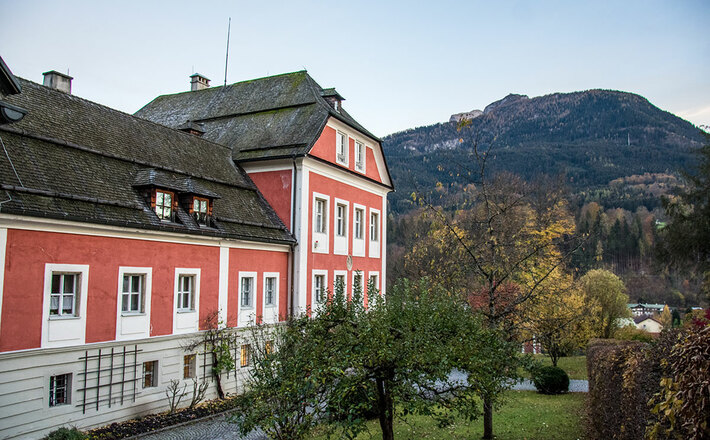 Blick vom Schloss Adelsheim zum Kehlstein