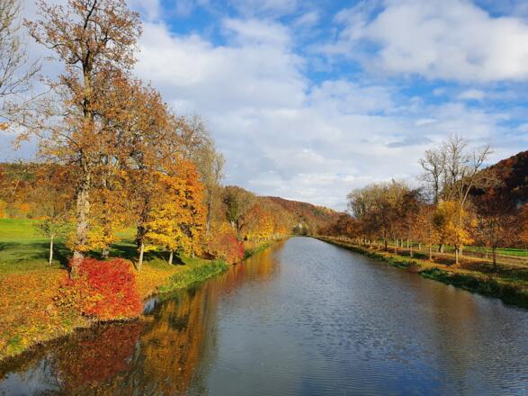 Der Ludwig-Donau-Main-Kanal im Herbst