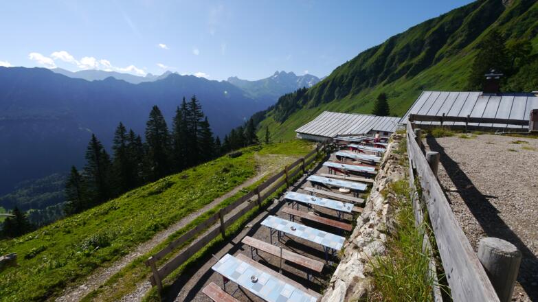 Sonnenterrasse der Sölleralpe