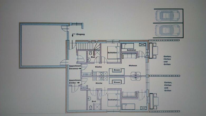 Skizze der Appartements