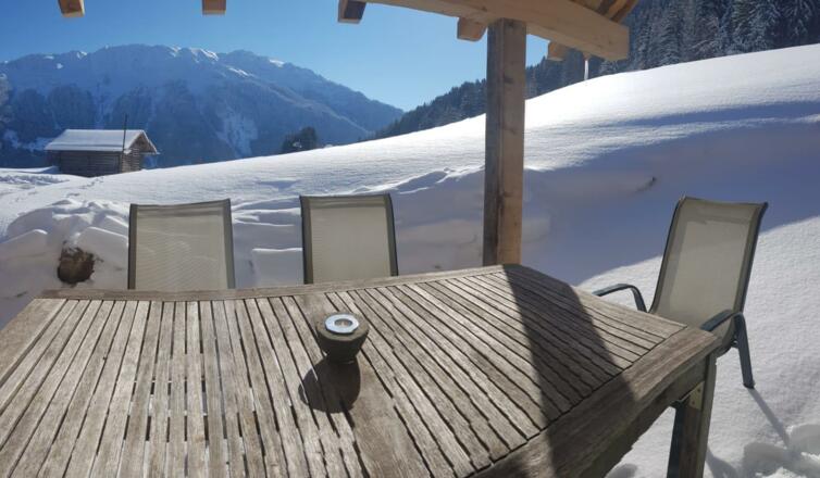 Ausblick vor dem Haus