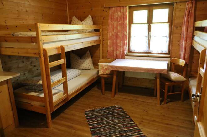 Voldertalhütte, Mehrbettzimmer