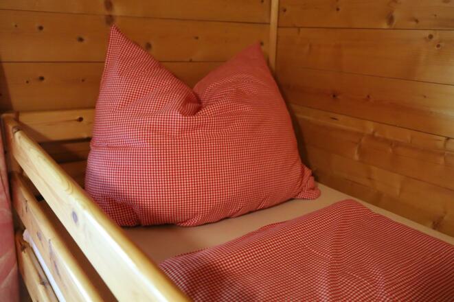 Voldertalhütte, Hüttenbett