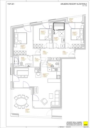 3 Schlafzimmer für 6 Personen