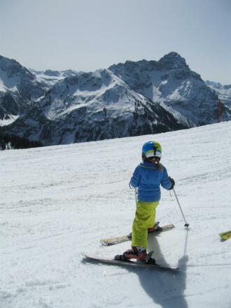 Skifahren am Hausberg