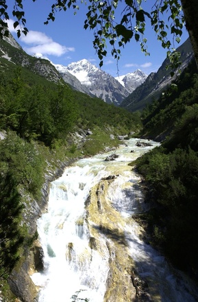 Die Aussicht vom Karwendelsteg