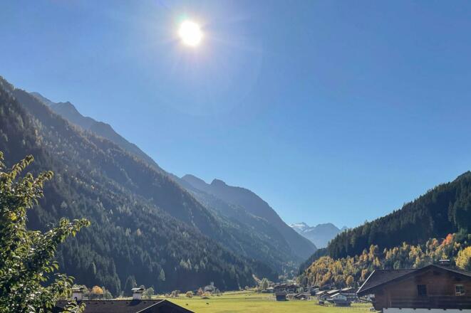 Aussicht vom Balkon Sommer