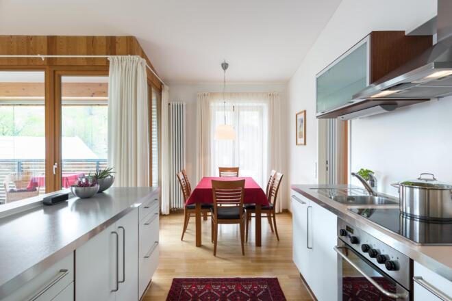 3 Raum Ferienwohnung Essbereich und Küche