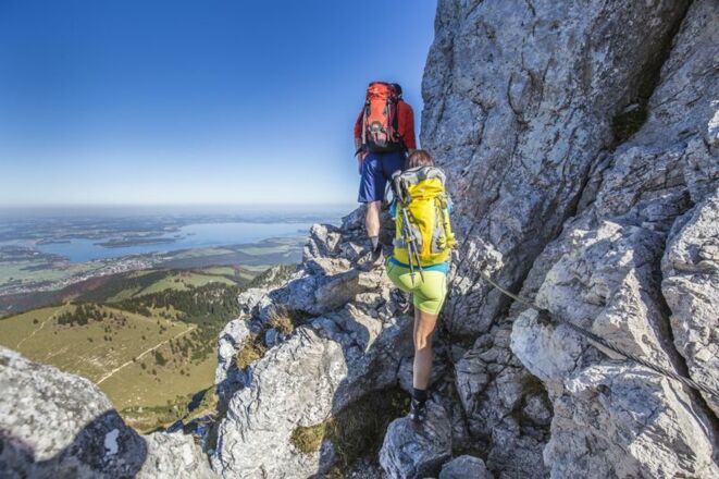 Bergsteigen auf der Kampenwand