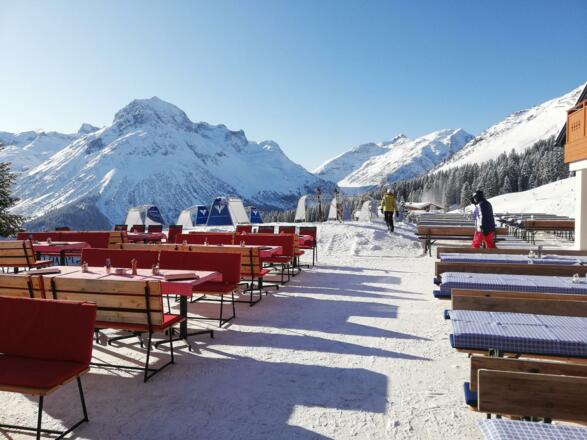 Skifahren in Oberlech, Lech am Arlberg