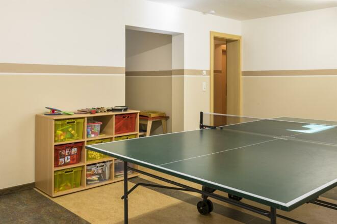 Tischtennis und Spielraum