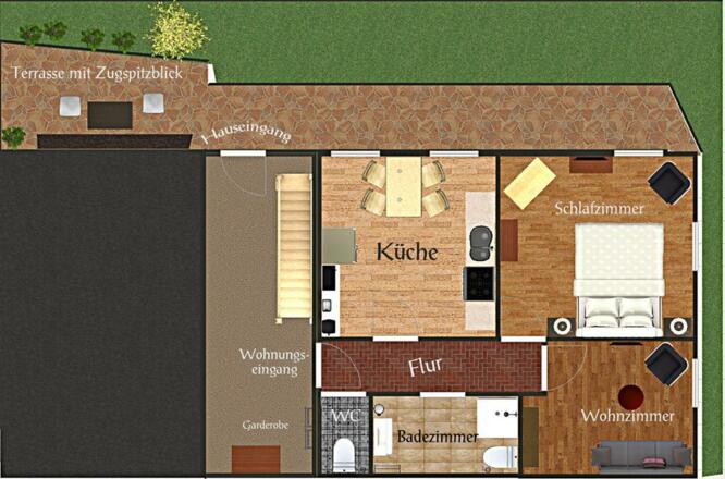 Grundriss Ferienwohnung