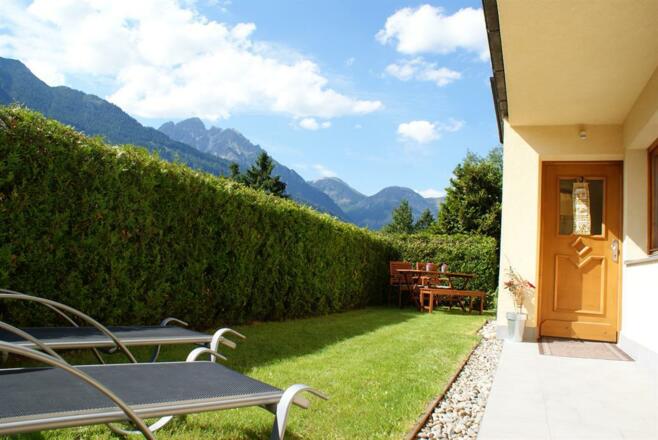 Garten des Apartments nur für Gäste