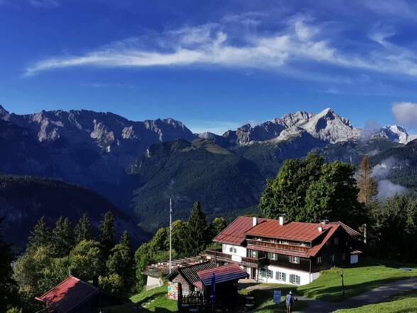 Berggasthof Eckbauer mit Ausblick