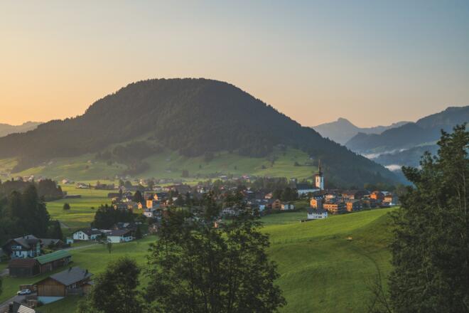 Hittisau am Morgen