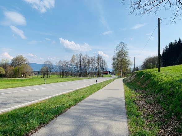 Blick auf das Voralpenland