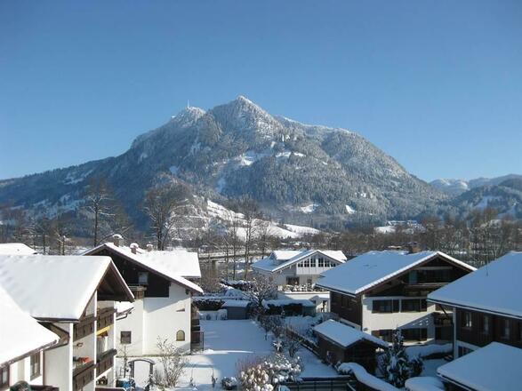 Blick vom Balkon Winter