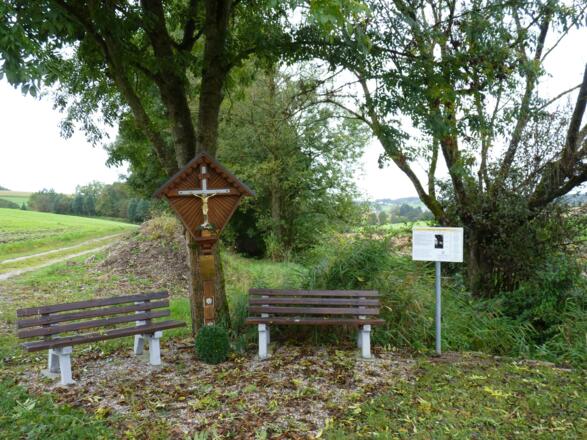 Infotafel am Marterl bei Haselbach