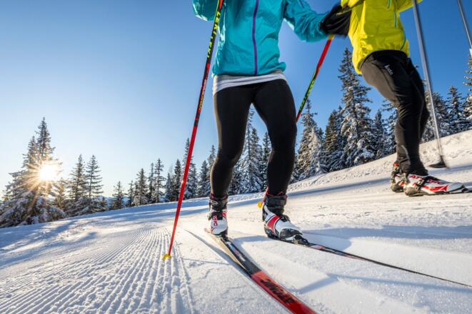 Langlaufen auf der Höhenloipe Rossbrand