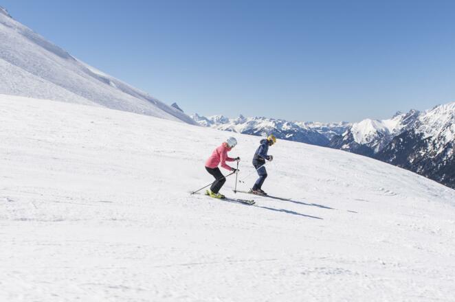 Skifahren am Arlberg