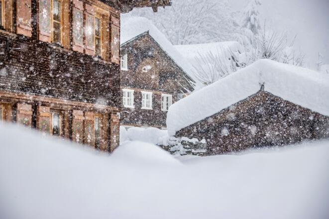 Tiefer Winter in Schoppernau
