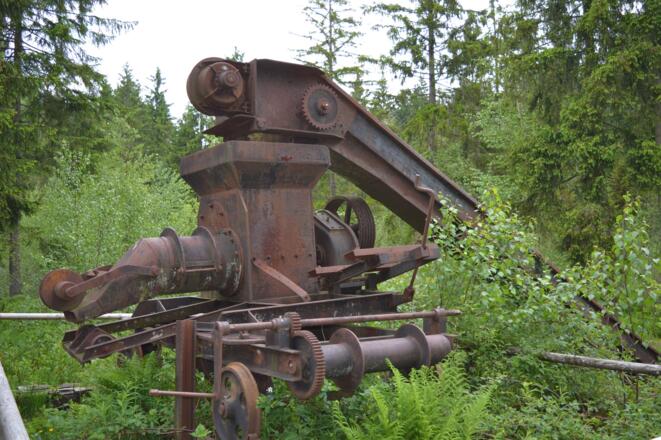 Torfmaschine am Torflehrpfad