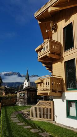 Blick Haus Kirche