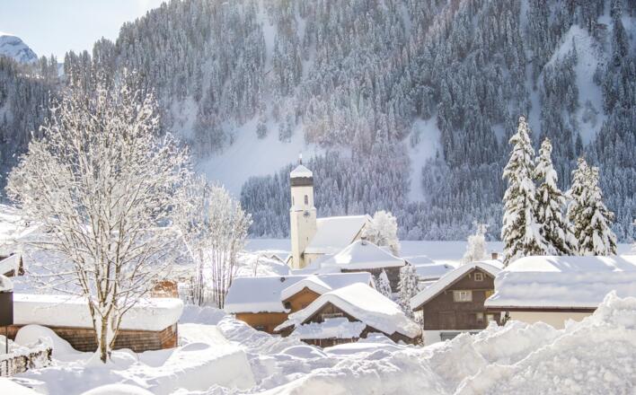 Tiefer Winter in Schoppernau