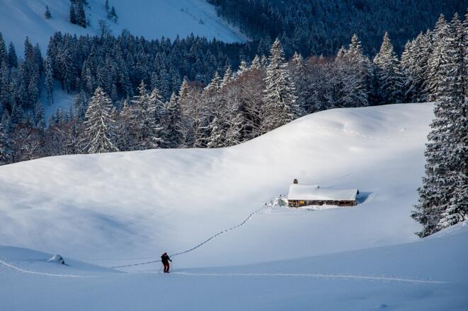 Schönes Skigelände bei der Oberen Freudenreichalm
