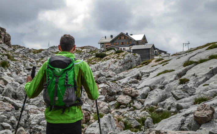 Gleich ist das Ingolstädter Haus erreicht