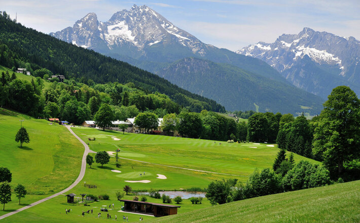 Der Golfplatz Berchtesgaden vor malerischer Kulisse
