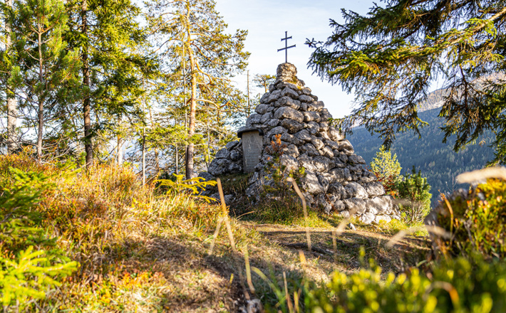 Das Denkmal für die im Ersten Weltkrieg gefallenen Ramsauer