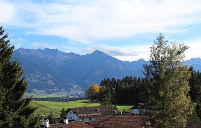 Ausblick vom Balkon