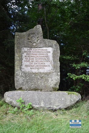 Gedenkstein Nordwaldkammweg bei St. Peter