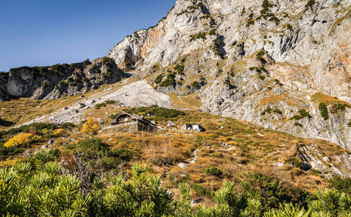 Toni-Lenz-Hütte in toller Lage